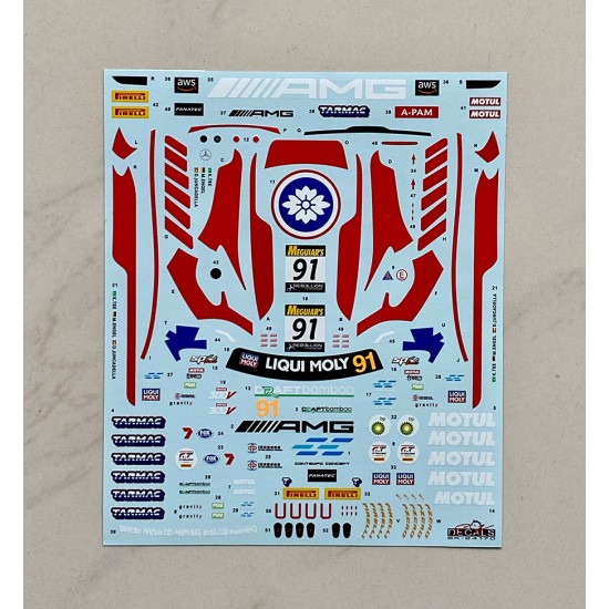 1/24 Mercedes AMG GT Evo Inter GT Liqui-Moly Bathurst 12H 2022 Craft-Bamboo