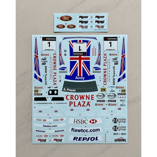 1/24 BMW 320si E90 WTCC 2008 BMW Team UK Decal