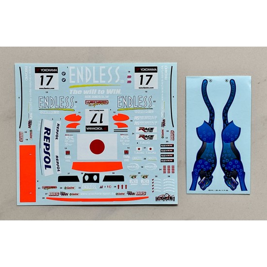 1/24 BMW 320si E90 WTCC 2008 Liqui Moly Team Engstler #17 Decal