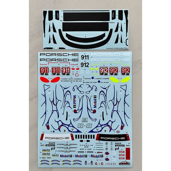 1/24 Porsche 911 RSR IMSA SCC Motul Petit Le Mans 2018 Porsche GT Team Decal