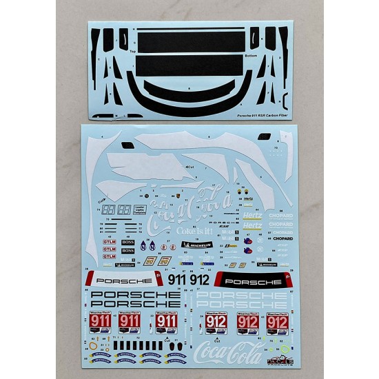 1/24 Porsche 911 RSR IMSA SCC Motul Petit Le Mans 2019 Porsche GT Team Decal
