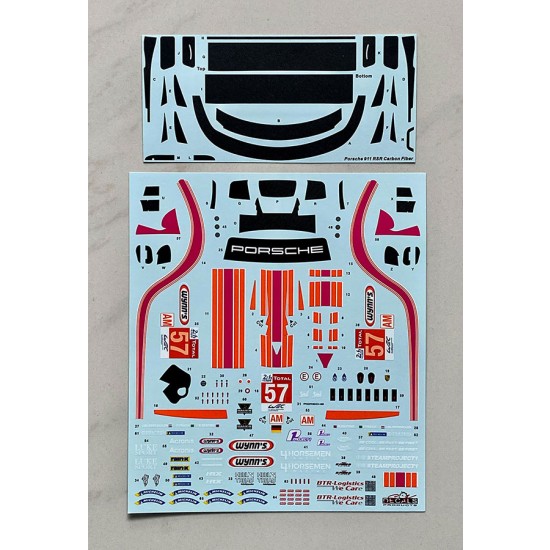 1/24 Porsche 911 RSR FIA WEC 24 H of Le mans 2020 Team Project 1 #57 Decal