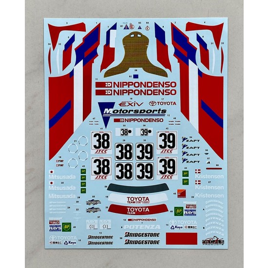 1/24 Toyota Corona EXiV JTCC 1995 Toyota Team Cerumo Decal