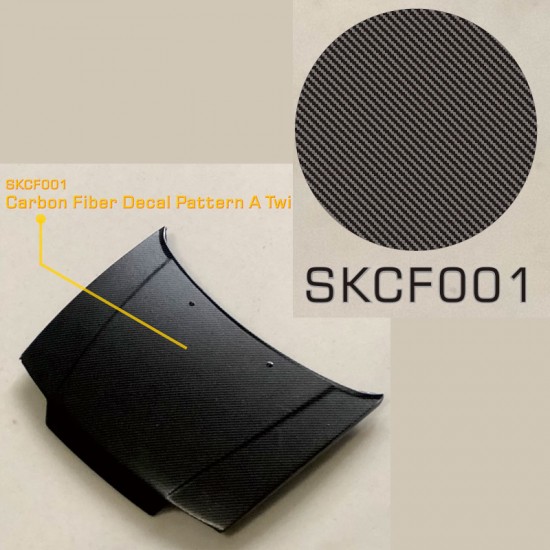 1/24 Carbon Fiber Decal Pattern A Twill