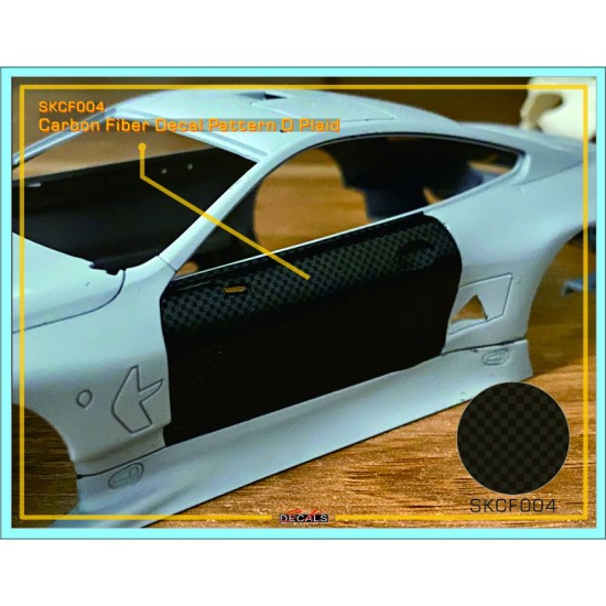 1/24 Carbon Fiber Decal Pattern D Plaid