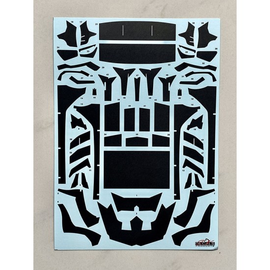 1/24 LB-WORKS Lamborghini AVENTADOR Ver. 2 Carbon Fiber Decal Set