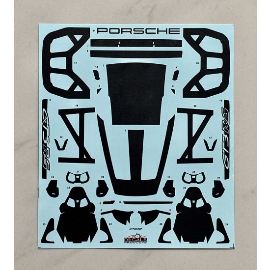 1/24 Porsche 911 GT3 RS Carbon Fiber Decal Set
