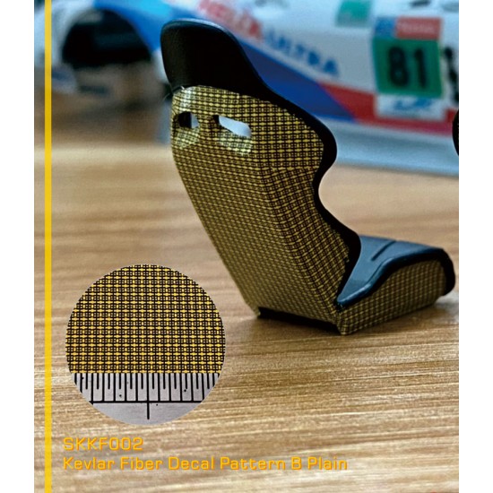 1/24 Kevlar Fiber Decal Pattern B Plain
