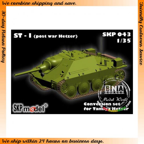 Conversion Set for 1/35 ST - I (post war Hetzer) for Tamiya kit