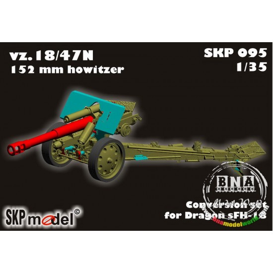 Conversion Set for 1/35 152mm Howitzer vz. 18/47N for Dragon kit SKP ...