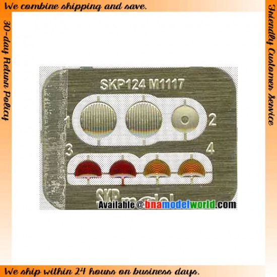 1/35 M1117 Guardian Lenses and Tail Lights for Trumpeter kit