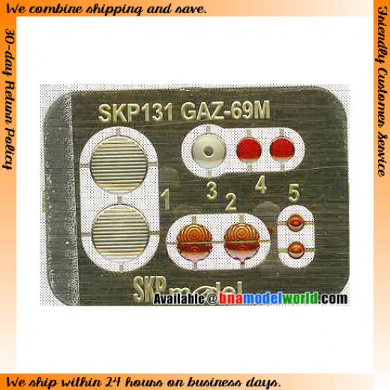 1/35 GAZ69 Lenses and Tail Lights for Bronco/SKP kits SKP Model 131
