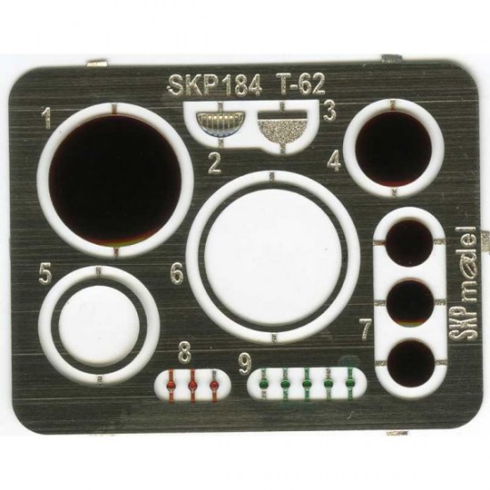 1/35 Soviet T-62 Lenses and Taillights for Trumpeter kit