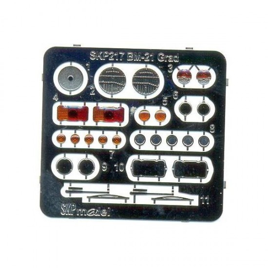 1/35 BM-21 Grad Rocket Launcher Lenses and Taillights for Trumpeter kit