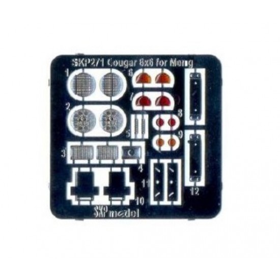 1/35 US Cougar 6x6 MRAP Vehicle Lenses and Taillights for Meng Models kit SS005