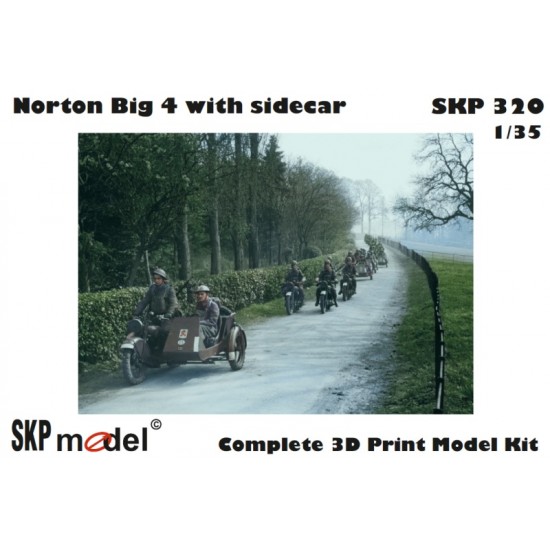 1/35 Norton Big 4 Motorcycle with Sidecar