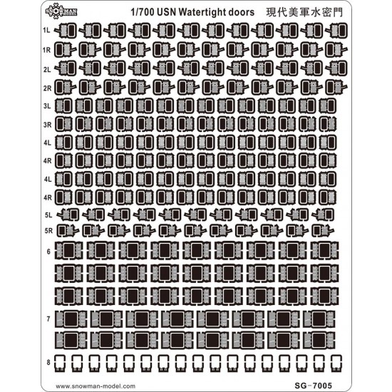 1/700 Modern USN Watertight Doors?& Hatches #A