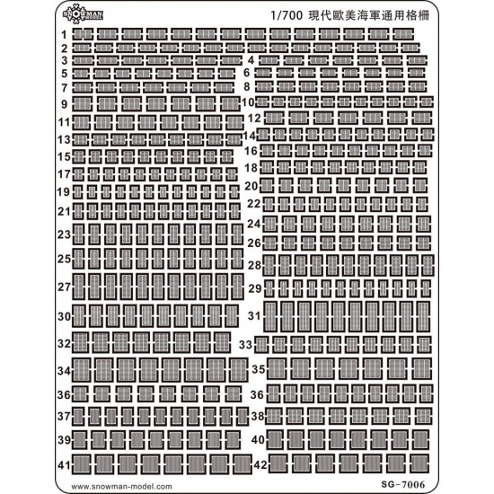 1/700 Modern USN Ventilation Grilles #A