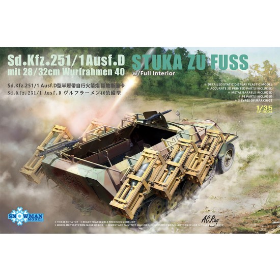 1/35 SdKfz.251/1 Ausf.D mit 28/32cm Wurfrahmen 40 Stuka Zu Fuss
