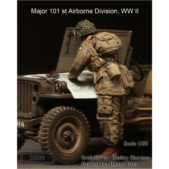 1/35 WWII Major 101st Airborne Division (w/map)