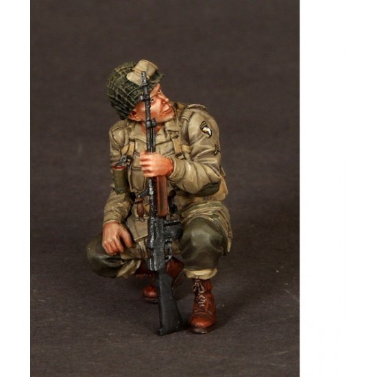 1/35 US Army Airborne Bar Gunner on Rest