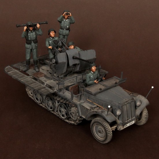 1/35 SdKfz.10/4 fur 2cm FlaK 30 Crew for Dragon kit #6739 (5 figures)