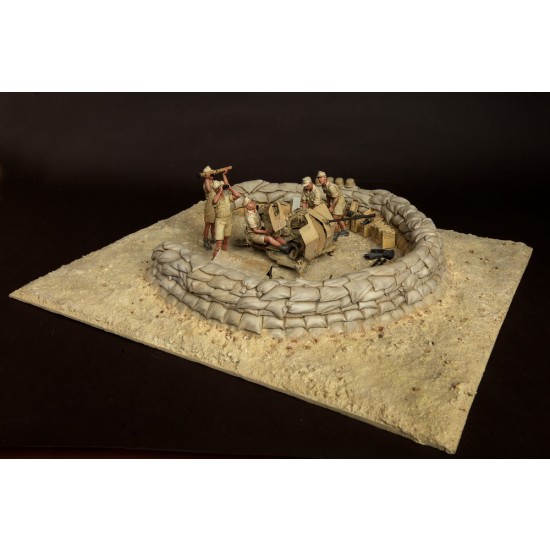 1/35 DAK Crew for 2cm Flak 38 (5 figures)