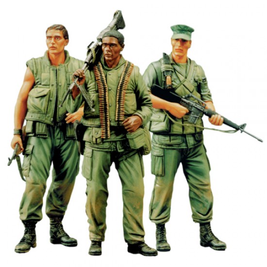 1/16 US Marine In Vietnam (3 figures)