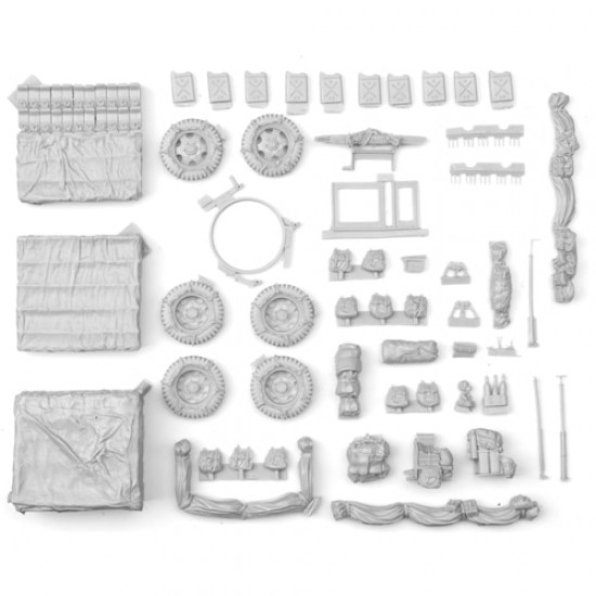 1/35 WWII US 2.5T 6x6 Cargo Truck Accessory Set