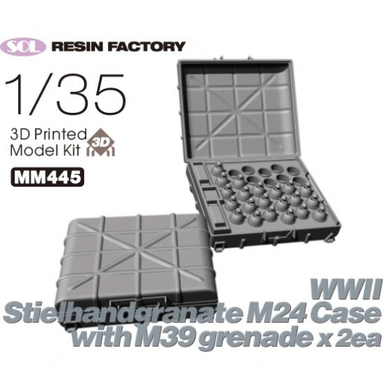 1/35 WWII Stielhandgranate M24 Case with M39 Grenade