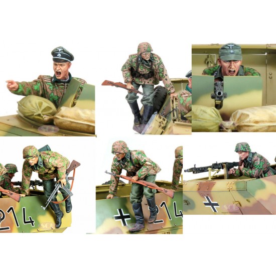 Sol Models 1/16 WWII Sd.kfz.251/1 Crew SOL Resin Factory MM656