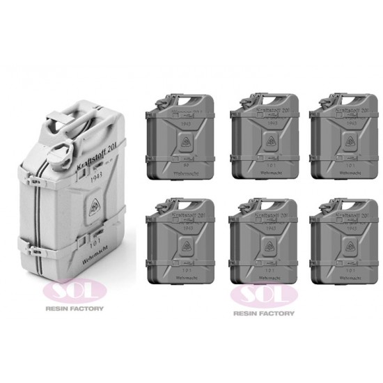 1/16 WWII German Sd.Kfz. 234/2 Stowed Jerrycan Racks Type A