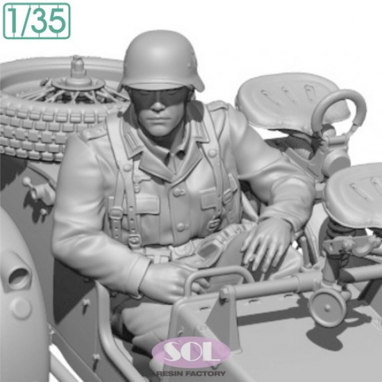 1/35 Officer for WWII German KS750 with Sidecar