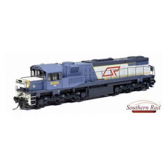 HO Scale 12mm QR 1550 Class Diesel Locomotives - Blue #1566D C.1989-98 w/Sound