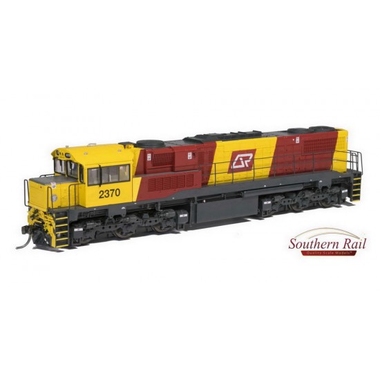 HO Scale 16.5mm Aurizon 2300 Class Diesel Loco - QR Broncos Series 2 Vertical Grill #2370