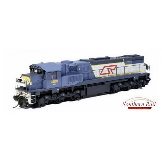 HO Scale 12mm Queensland Rail High Nose QR Blue #2400 Locomotives 1977-89 w/Sound