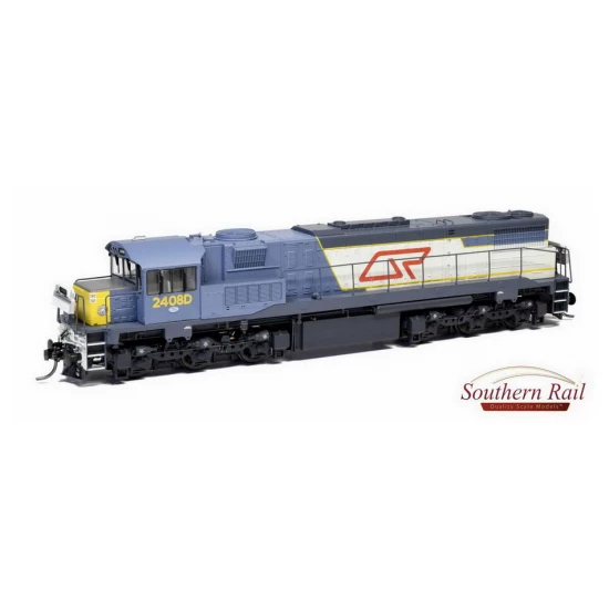 HO Scale 12mm Queensland Rail Doo Low Nose QR Blue/Yellow Nose #2408D 1990+