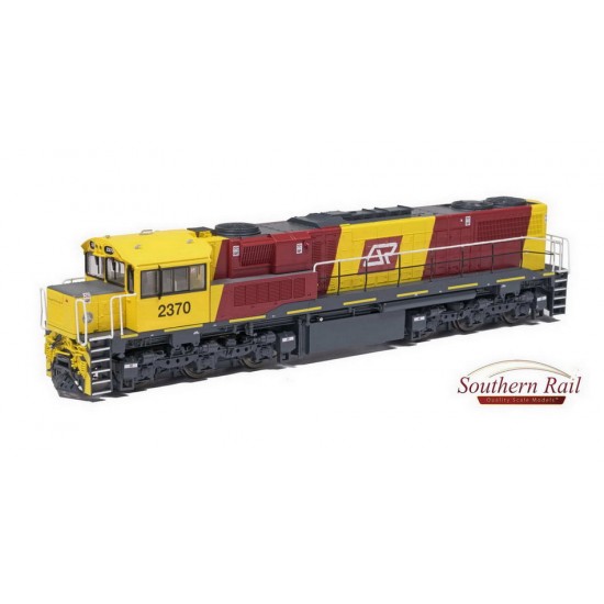 HO Scale 16.5mm Aurizon 2300 Class Diesel Loco - Broncos S1 Mesh Grill 2370 in WA w/Sound