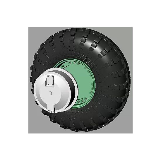 1/35 BTR-70 Road Wheels w/Late #1 Hubs for Trumpeter Kits