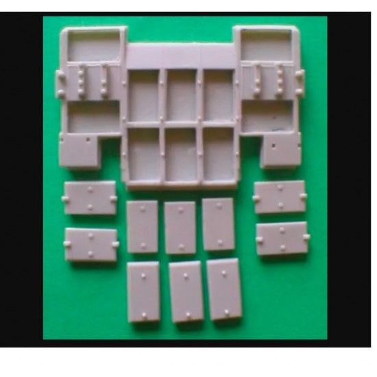1/35 T-80U/UD Glacis with Exploded ERA Blocks for Trumpeter kits