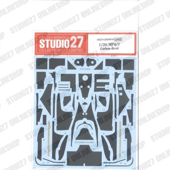 1/20 MP4/7 Carbon Decal for Tamiya kits