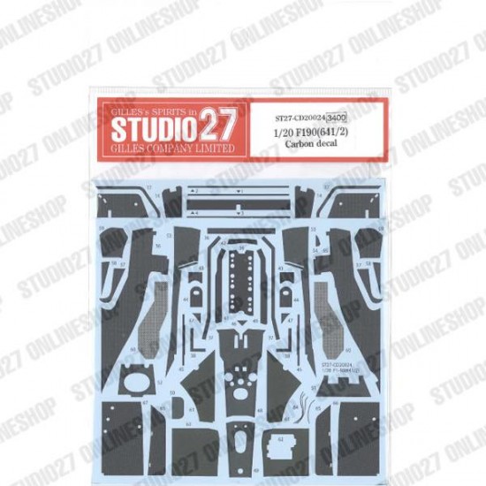 1/20 F190(641/2) Carbon Decal for Fujimi kits
