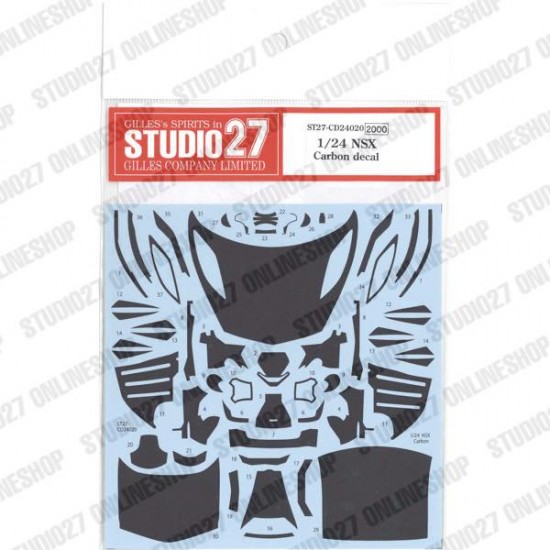1/24 NSX Carbon Decal for Tamiya #24344 kit