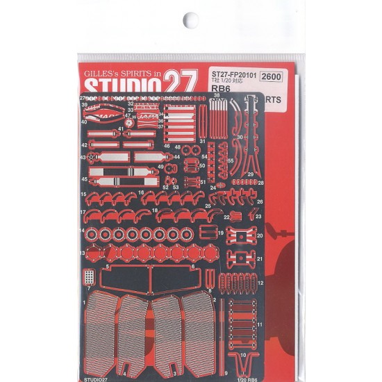 1/20 Red Bull Racing Renault RB6 Photo-etched Upgrade Parts (for Tamiya kit)