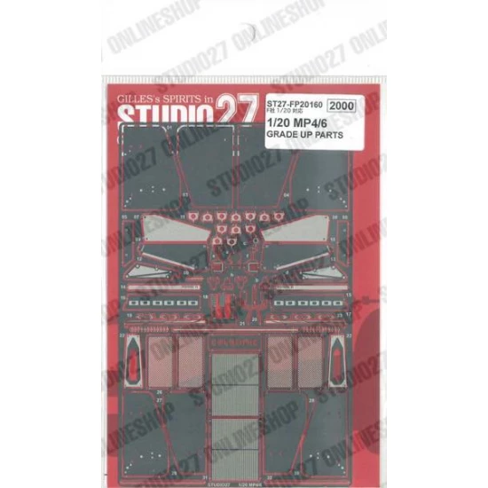 1/20 MP4/6 Upgrade Parts for Fujimi kits
