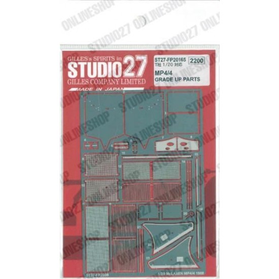 1/20 MP4/4 Upgrade Parts for Tamiya kits
