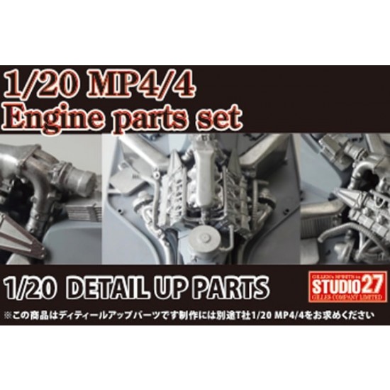 1/20 MP4/4 Engine parts set for Tamiya kits