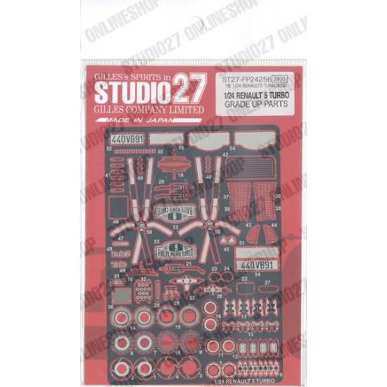1/24 Renault 5 Turbo Upgrade Parts (renewal ex: FP24249) for Tamiya kit