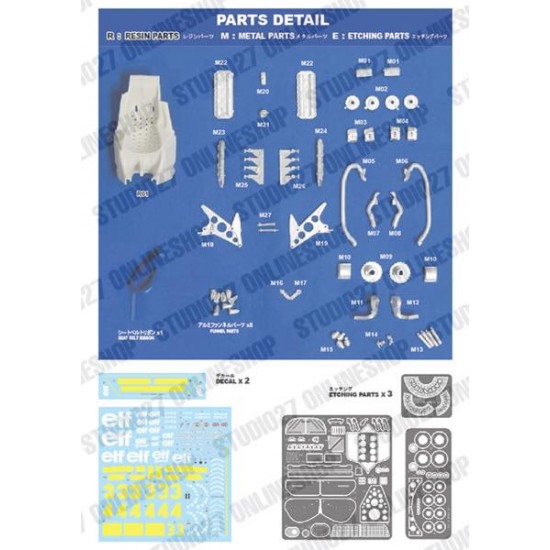 1/20 P34 Spanish GP 1976 #4 Conversion Kit for Tamiya kit
