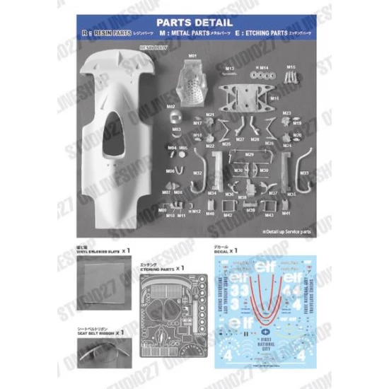 1/20 P34 1977 Early Ver. Conversion set for Fujimi kits